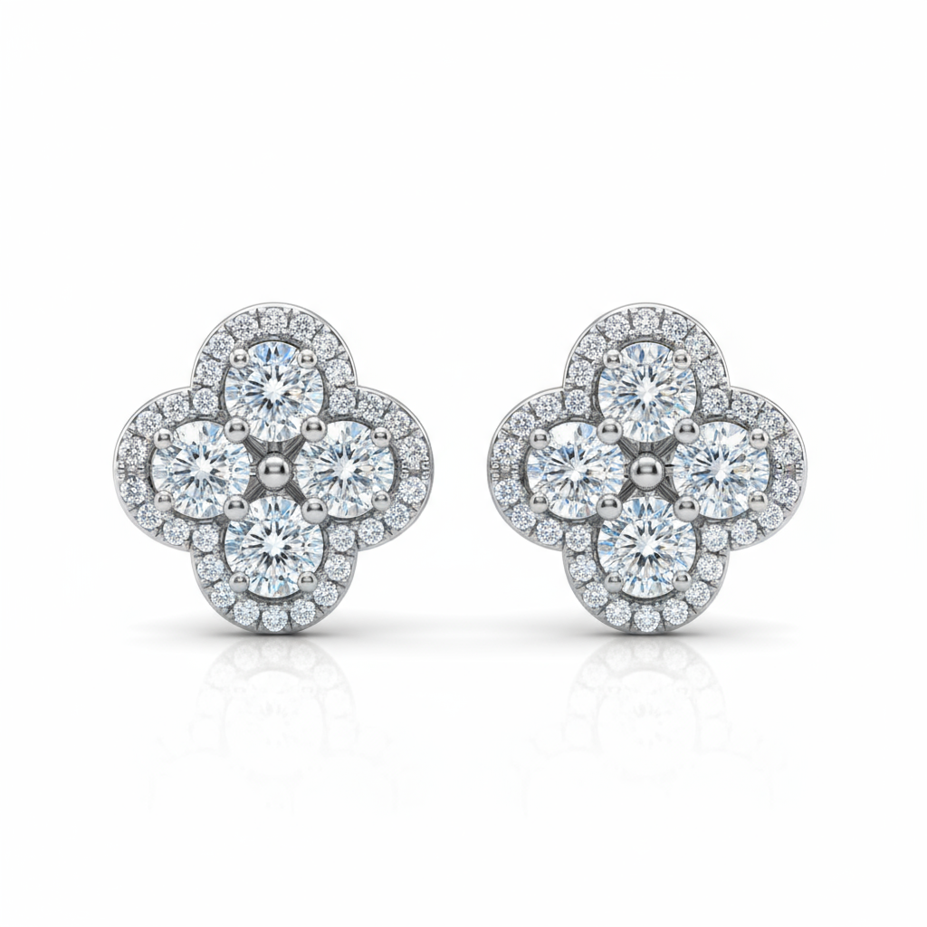 Brincos Attagems com Moissanita Premium