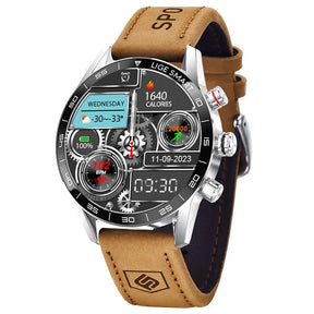Smartwatch Militar LIGE GPS AMOLED Bluetooth À Prova D'água
