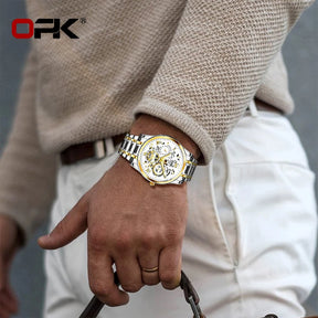 Relógio Masculino OPK8135 Aço Inox À Prova D'água