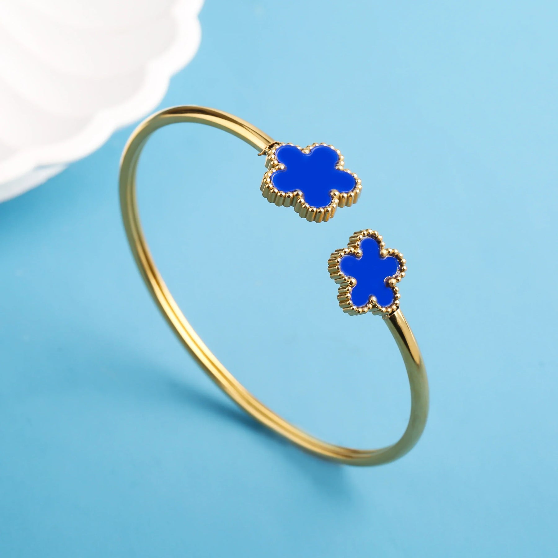 Bracelete Luxuoso Unissex Five-Leaf Flower