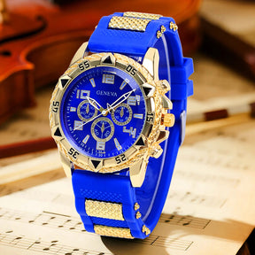 Conjunto 2 Relógios Masculinos Vintage Aço e Silicone