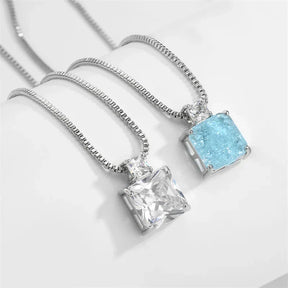 Conjunto Colar e Brincos em Zircônia