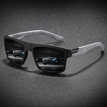 Óculos de Sol Polarizado Vintage Quadrado - Proteção UV400 Premium