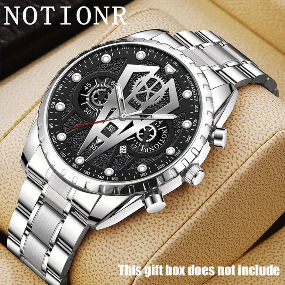 Relógio NOTIONR Executivo - Mostrador Azul-Dourado Premium