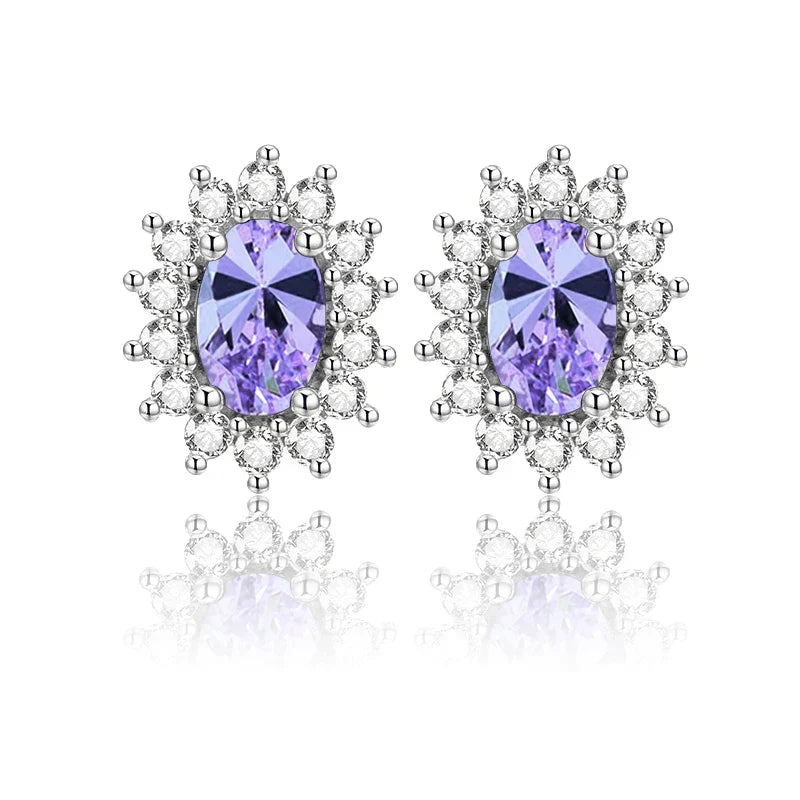 Brinco Oval com Esmeralda